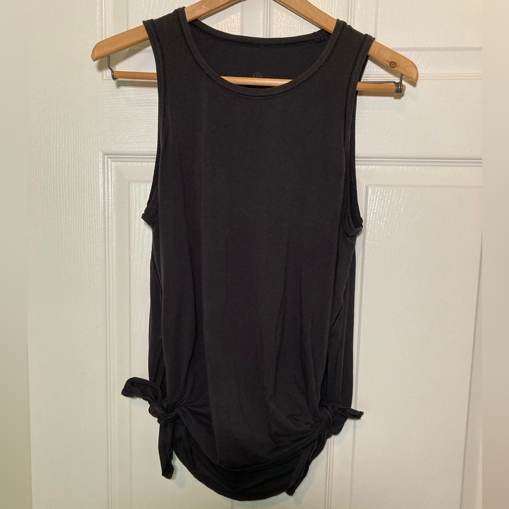lululemon athletica 🟣 Double Tie Tank Tunic in Washed Black